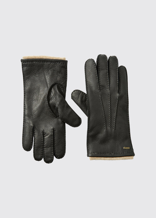 Lisryan Mens Leather Gloves - Black