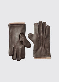 Lisryan Mens Leather Gloves - Mahogany