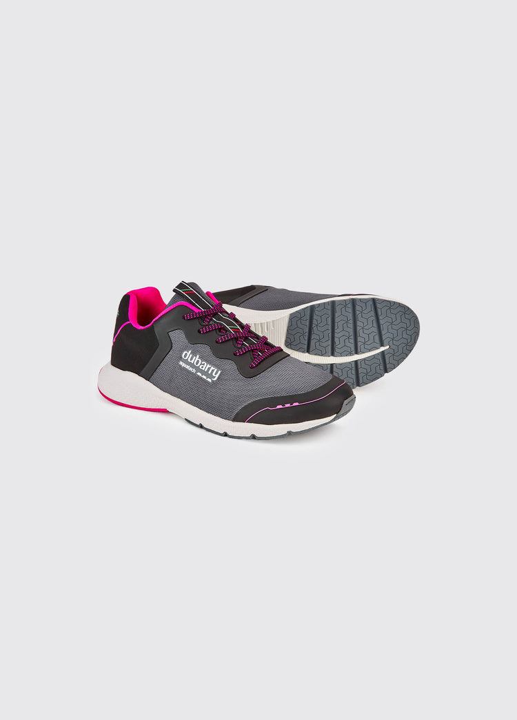 Palermo Men's Lightweight Sporty Trainer - Steel/Cerise