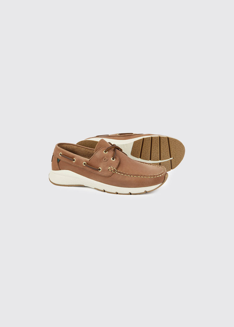 Dungarvan Mens Lightweight Deck Shoe - Chestnut