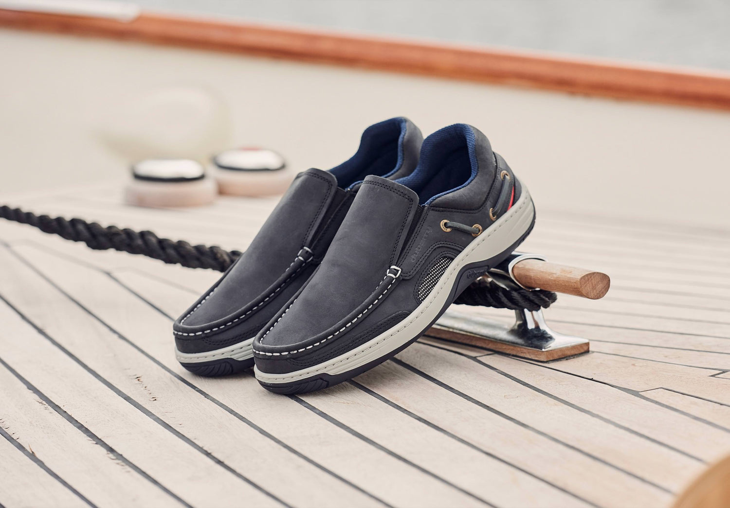 Yacht Men's Slip-On Deck Shoe Navy