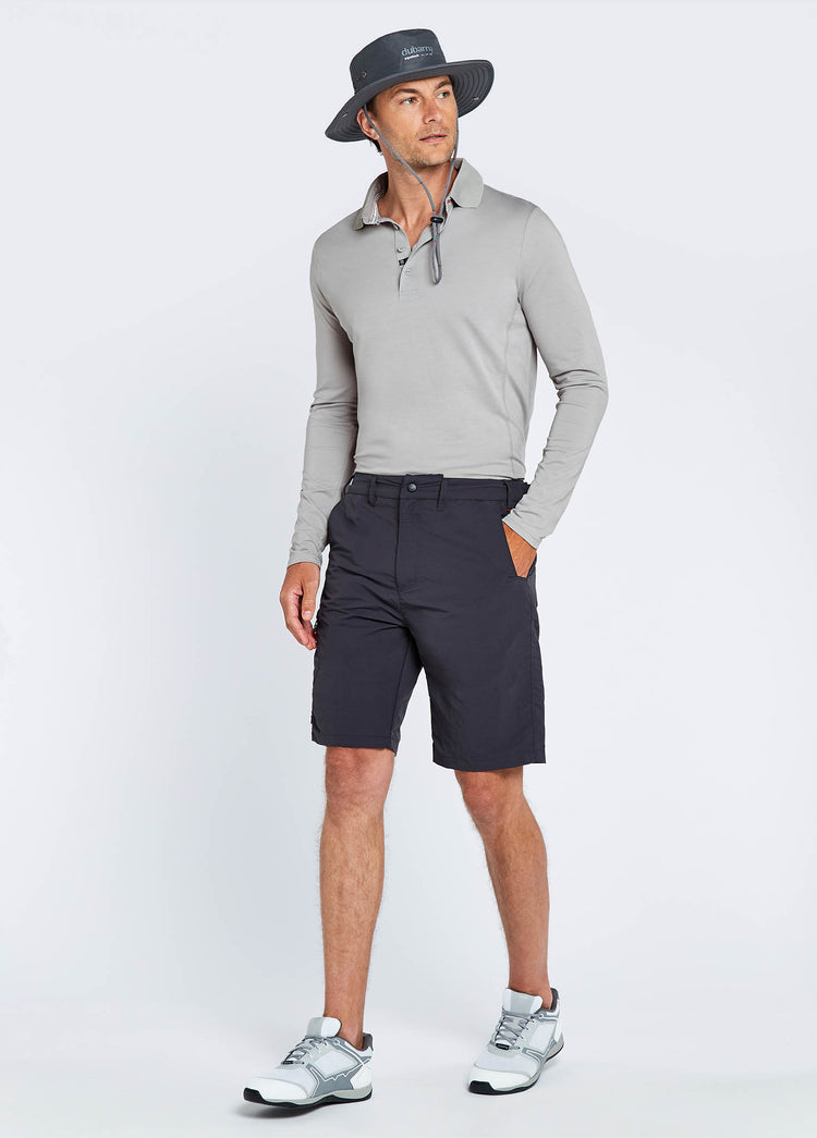 Freshford Mens Long-sleeved Polo - Platinum