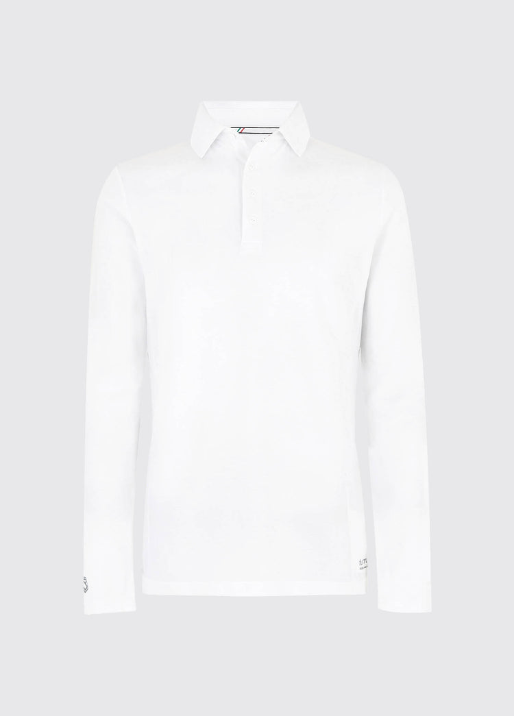 Freshford Mens Long-sleeved Polo - White