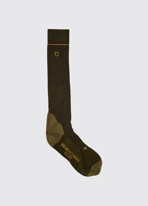 Lambeg Mens Long PrimaLoft® Sock - Olive