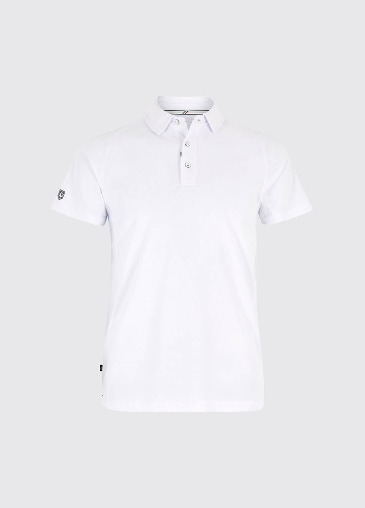 Menton Men's Technical Polo - White