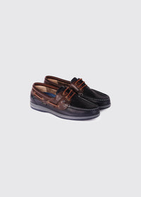 Mariner Moccasin - Navy/Brown