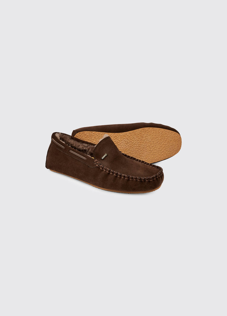 Ventry Moccasin Slipper - Cigar