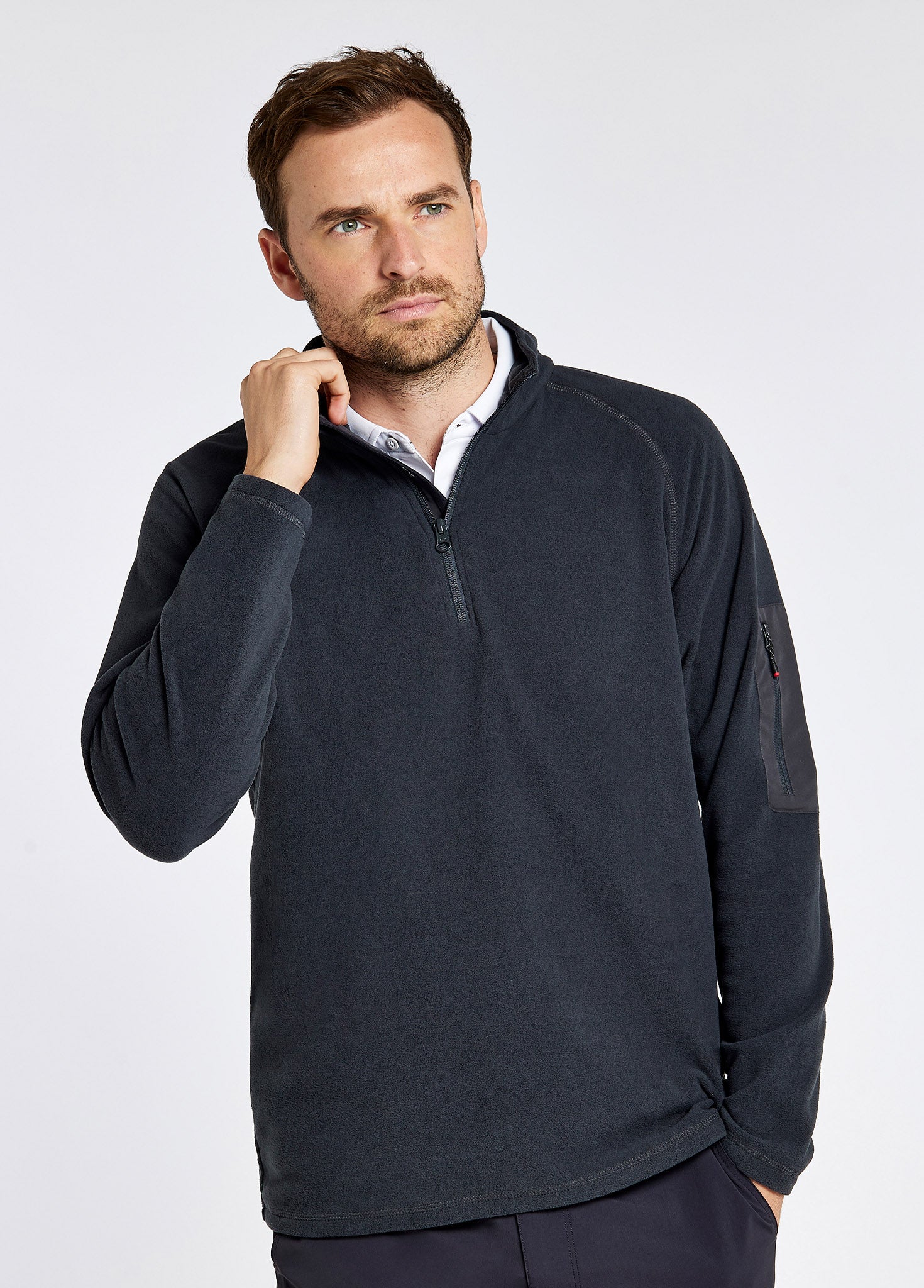 Valencia Mens Quarter-zip Fleece - Graphite