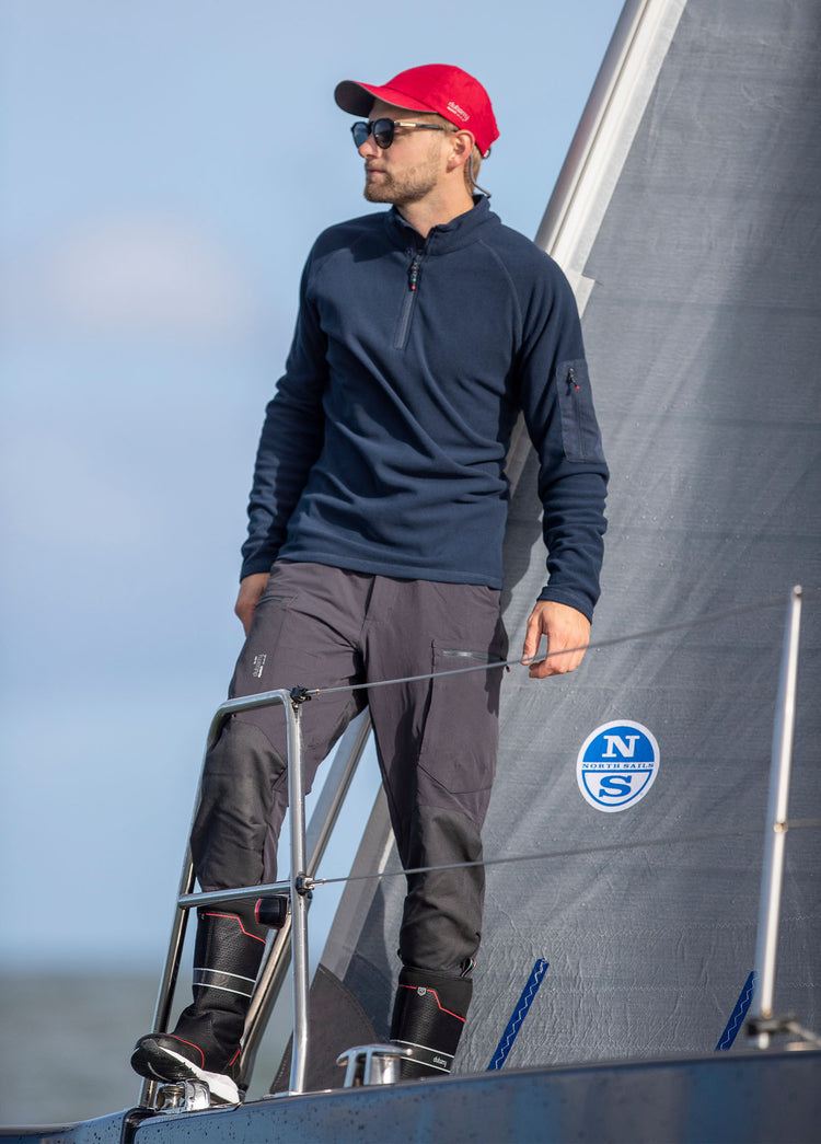 Valencia Mens Quarter-zip Fleece - Navy