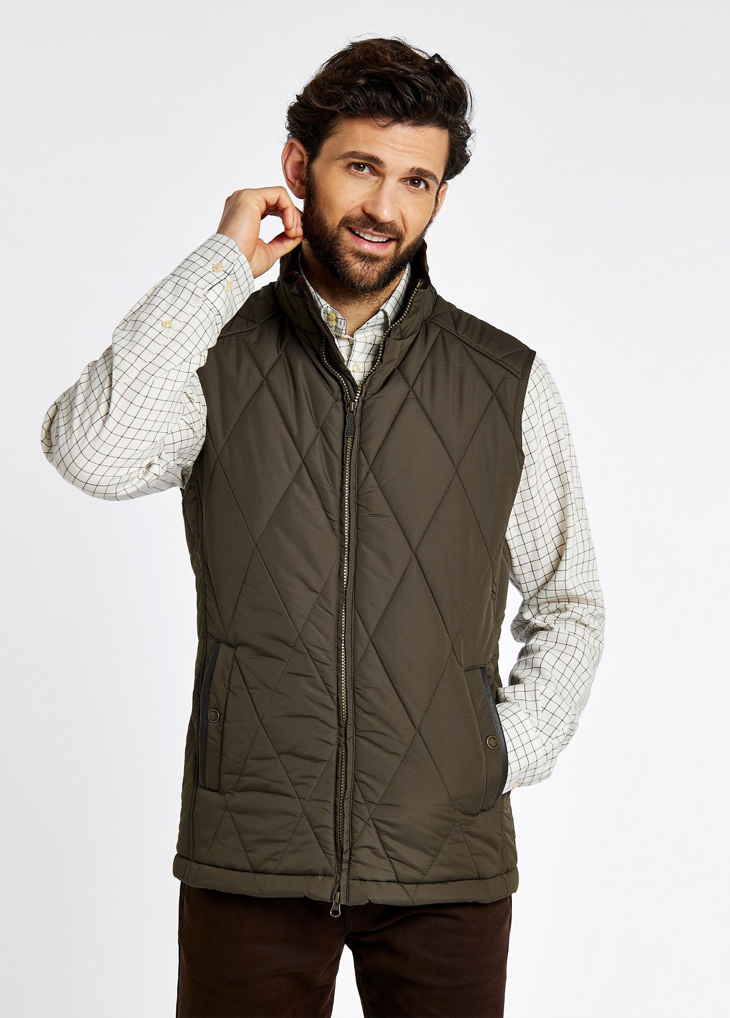 Quilted gilet mens online