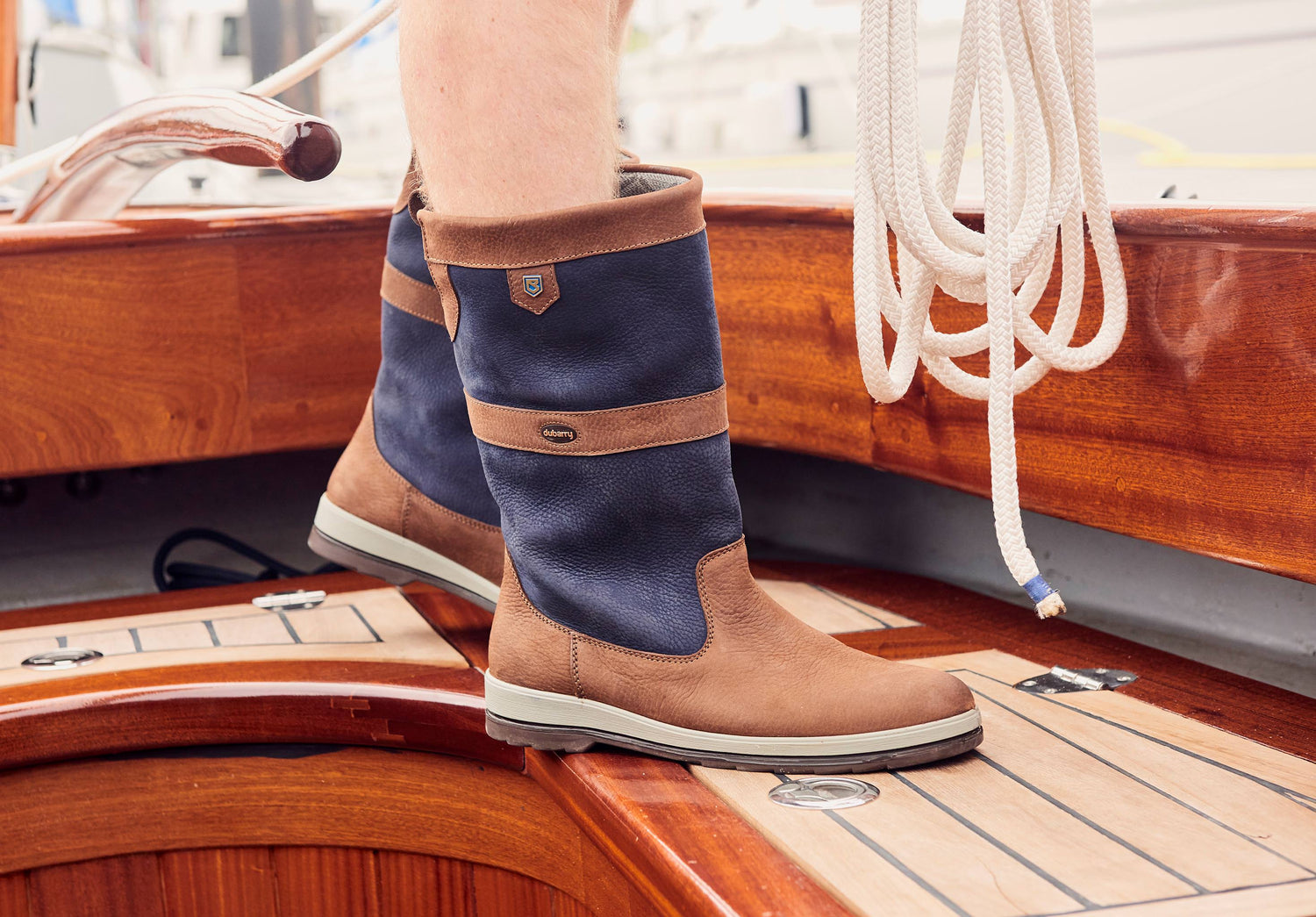 Ultima Men's Sailing Boot Navy/Brown