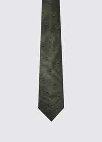 Avalon Mens Silk Wove Tie - Olive