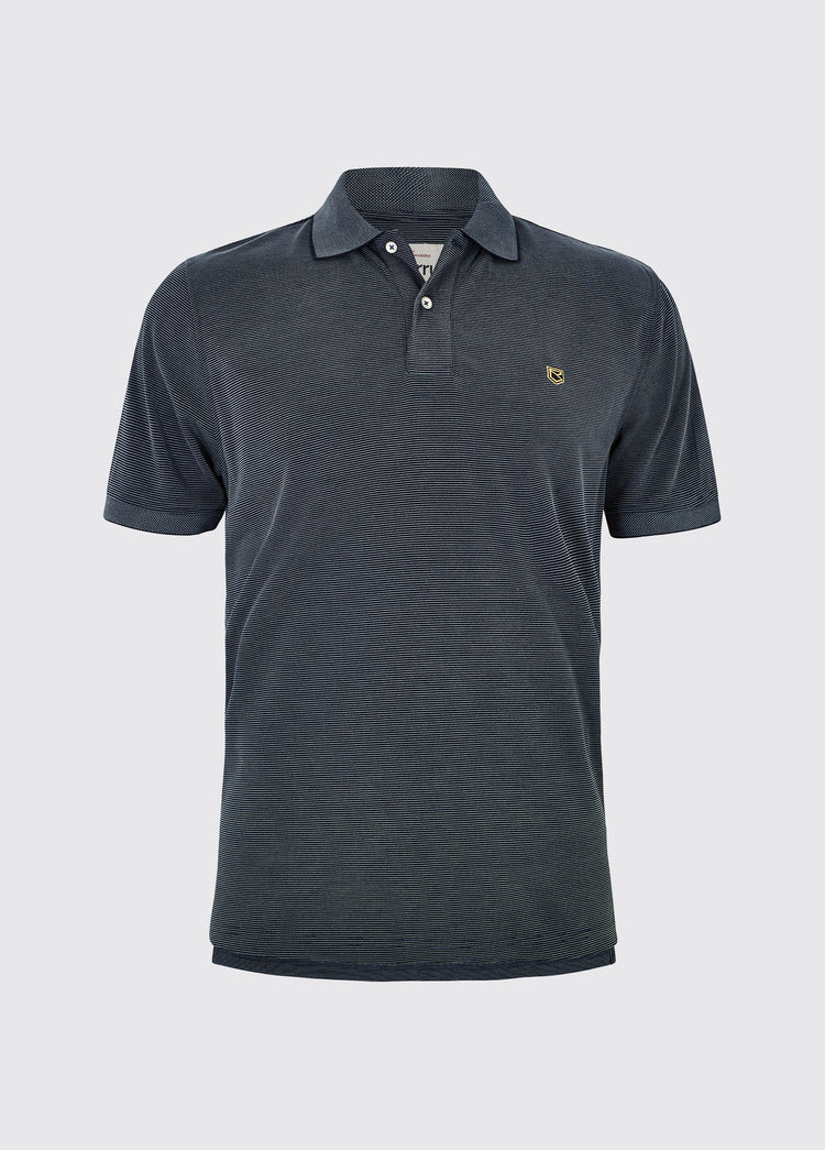 Mullaghmore Striped Polo - Steel