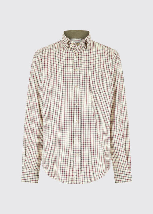 Connell Tattersall Check Shirt - Dark Pebble