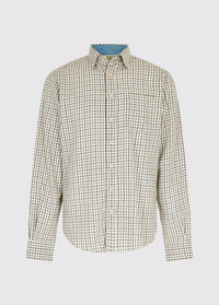 Connell Tattersall Check Shirt - Slate Blue