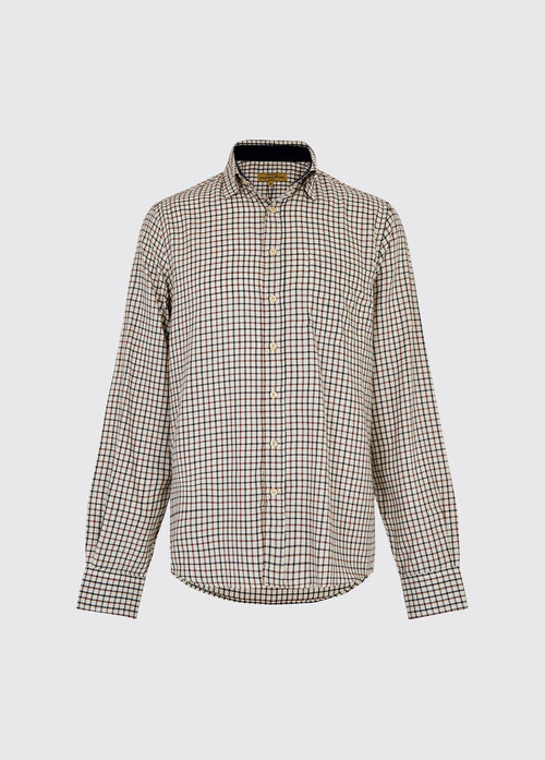 Connell Tattersall Check Shirt - Ox Blood