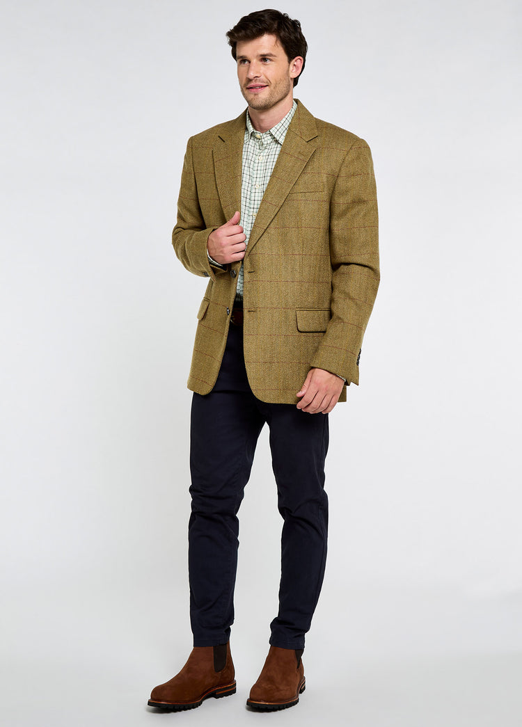 Whiteoak Men's Two Button Tweed Jacket - Elm