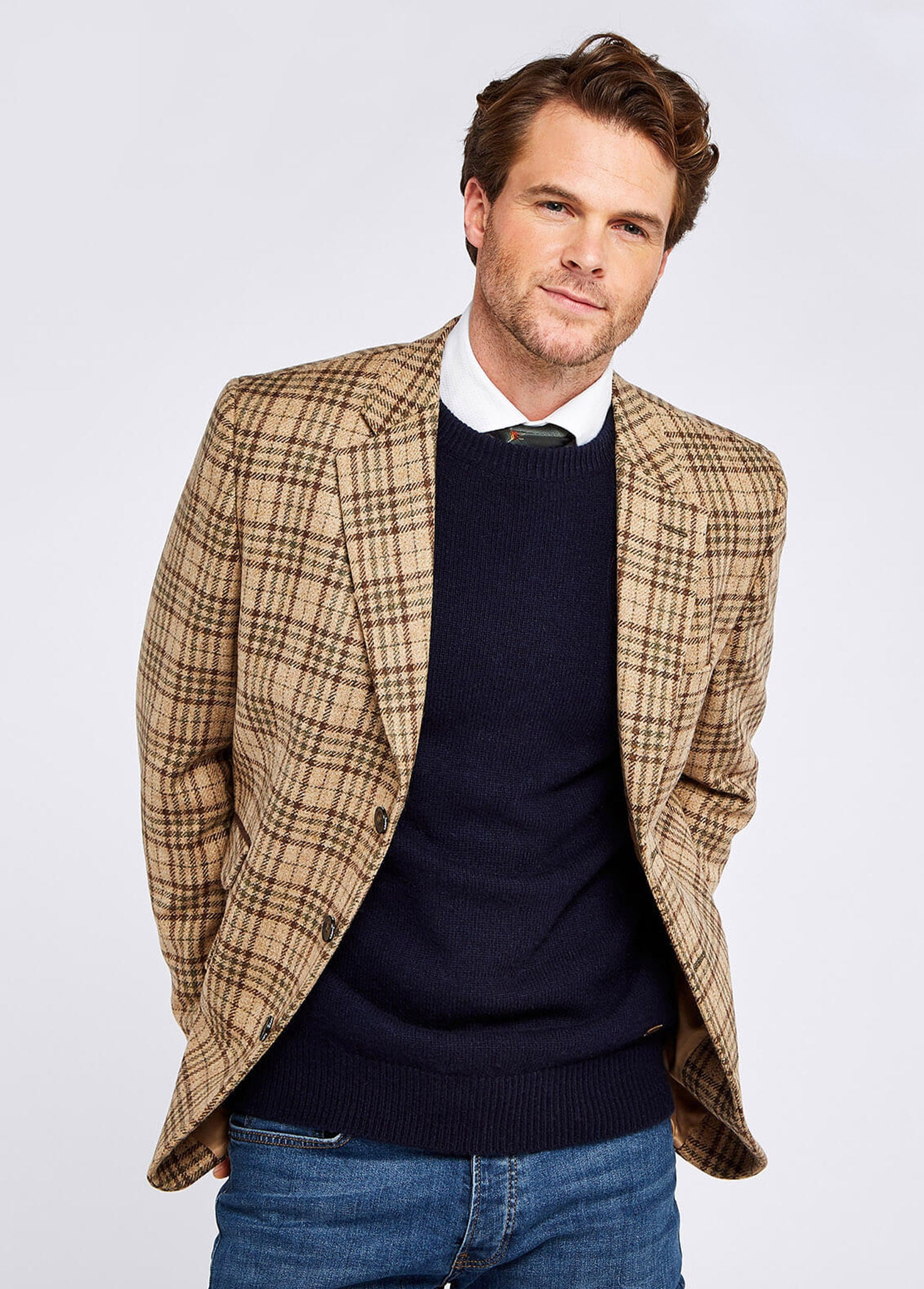 Rockingham Tweed Jacket - Pebble Rockingham Tweed Jacket - Pebble