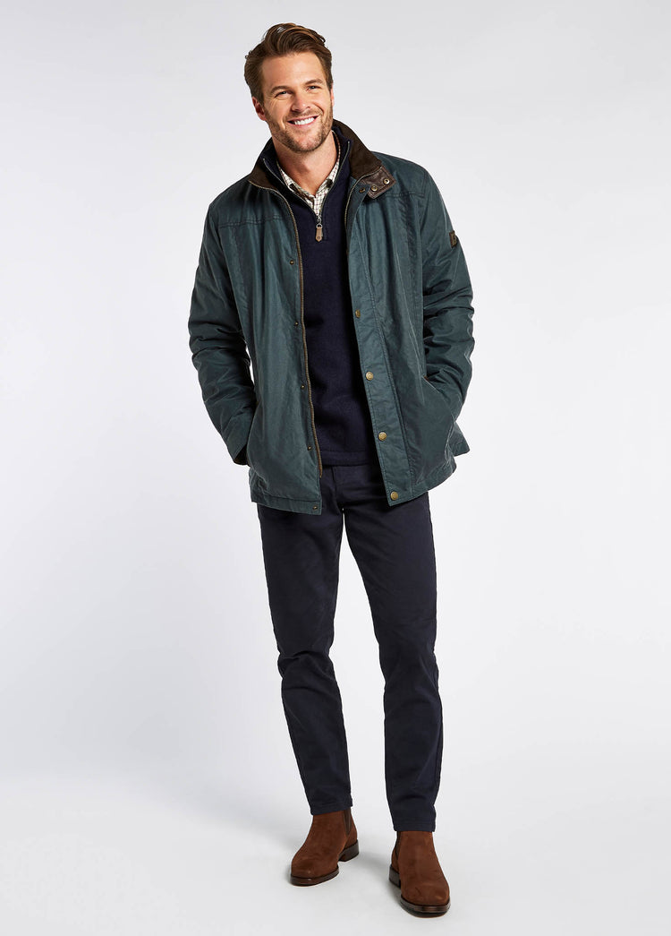 Carrickfergus Wax Jacket - Dark Pebble