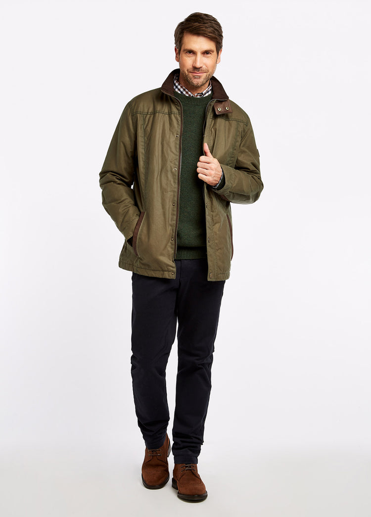 Carrickfergus Waxed Jacket - Dusky Green