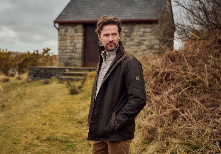 Carrickfergus Waxed Jacket - Olive