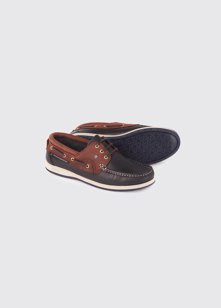 Commodore XLT Deck Shoe - Navy/Brown