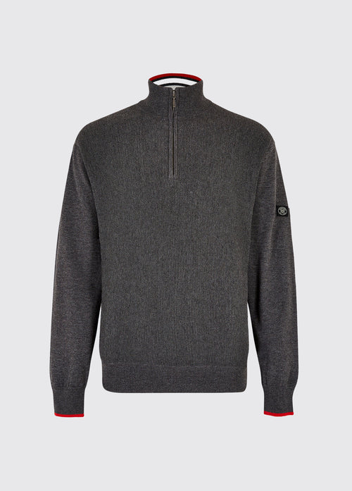 Rathwood Zip Neck Knit - Carbon