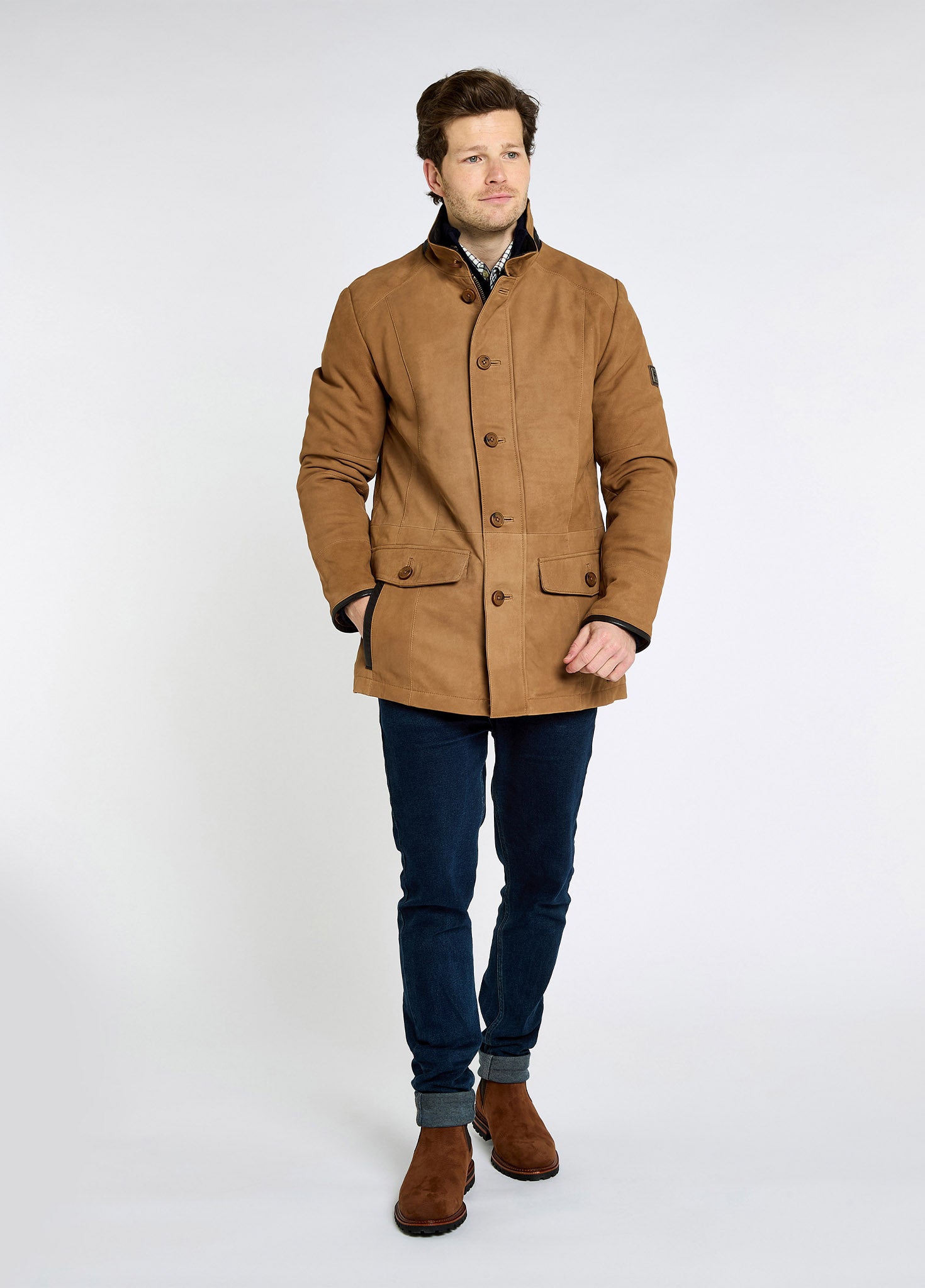Moore Leather Jacket - Tan