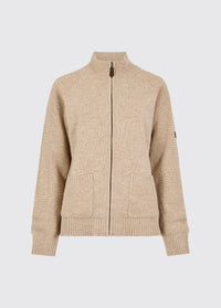 Morton Women's Full-Zip Woollen Knit - Oat
