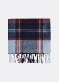 New Ross Check Pattern Scarf - Navy
