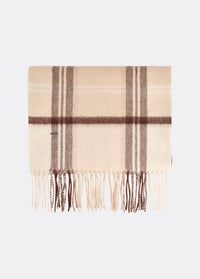 New Ross Check Pattern Scarf - Oat