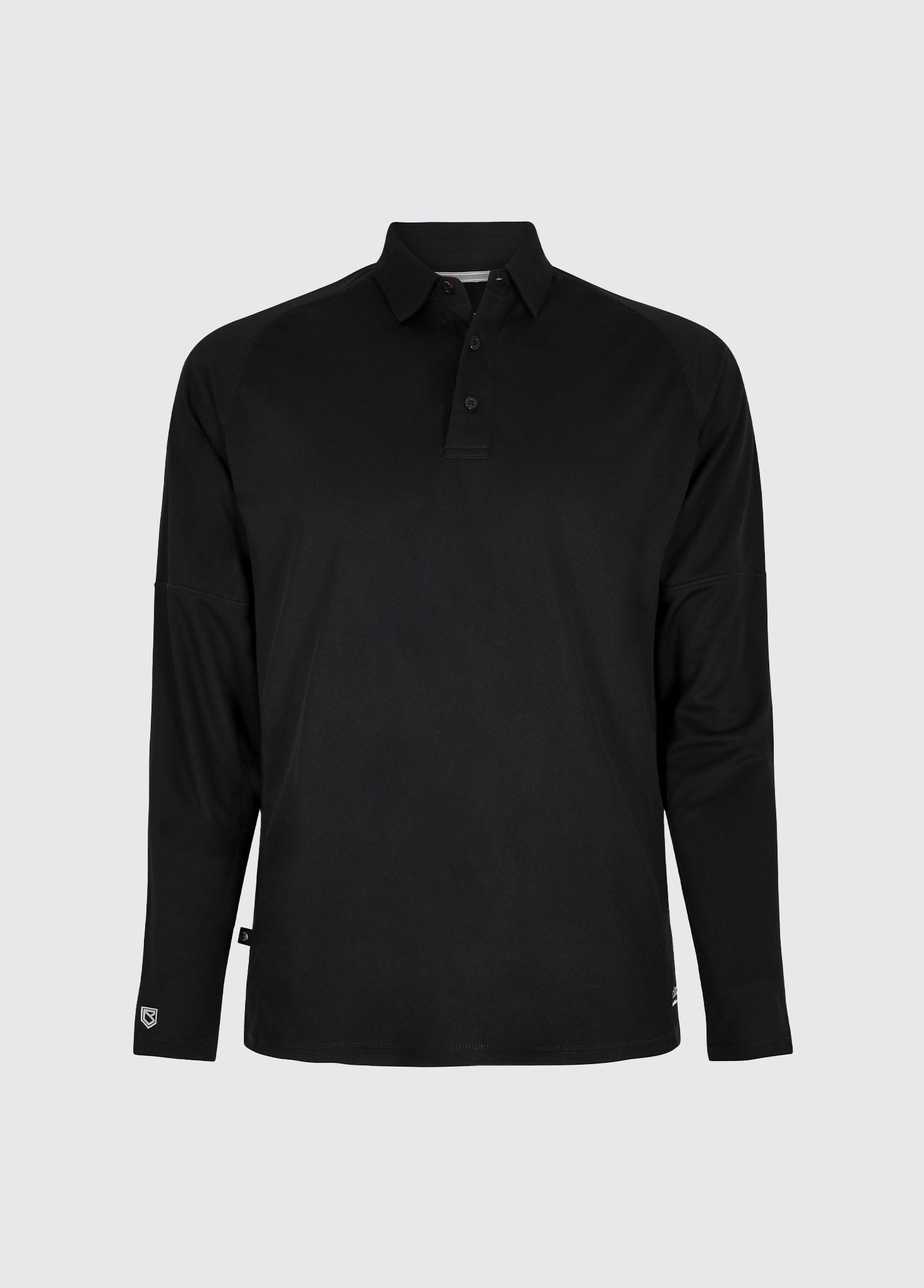 トップス OVY Two Layers Long Sleeve Polo BOSS Plisy Long Sleeve Polo Shirt Open Green - Terraces Menswear