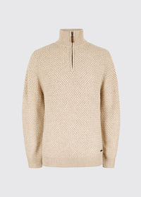 Power Men's Zip neck sweater - Oat
