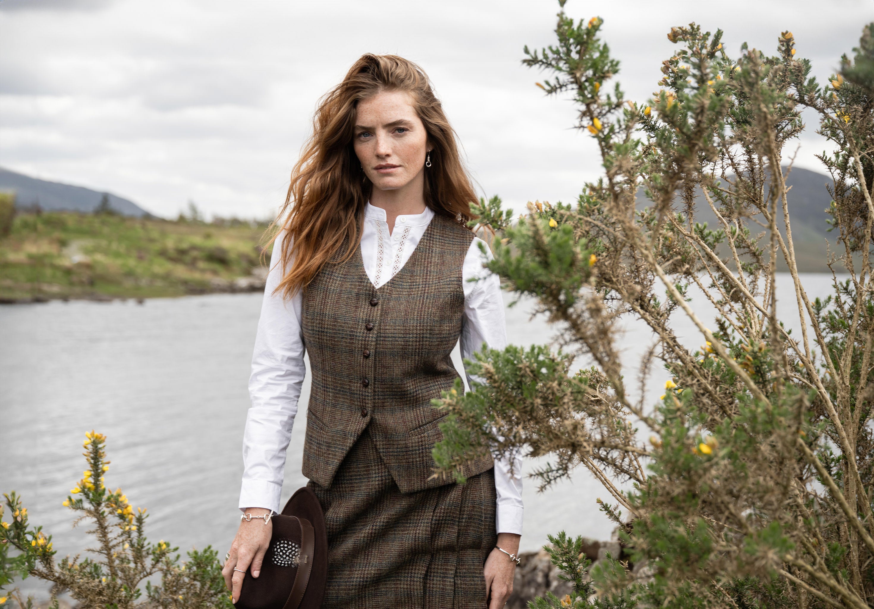 Robinswood Women's tweed waistcoat- Kelty Glen
