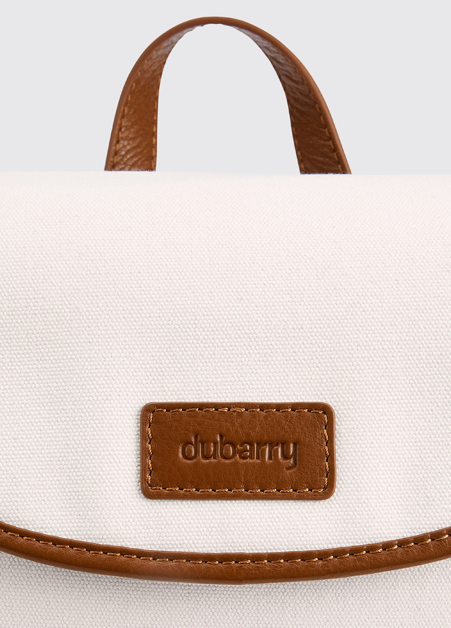 Rosegreen Women's Canvas backpack with leather trimming - Caramel Rosegreen Women's Canvas backpack with leather trimming - Caramel