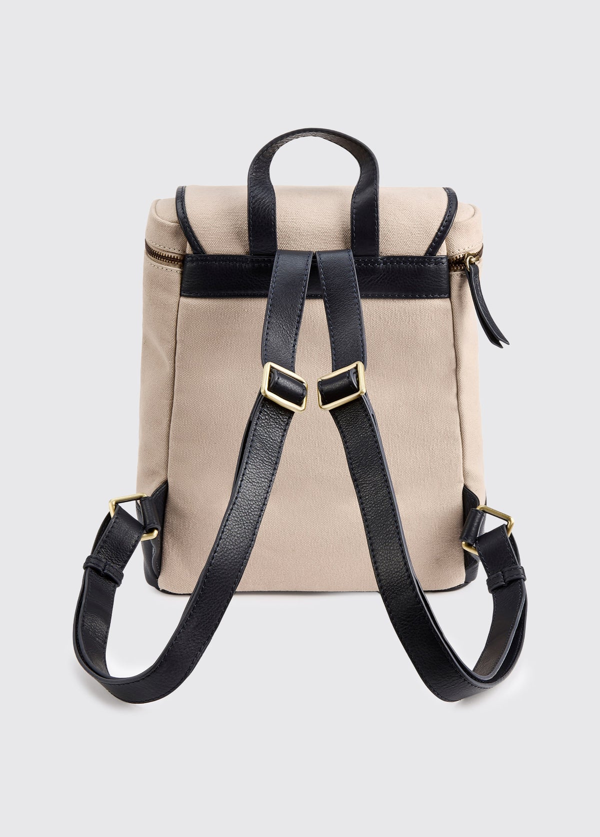 Borry Rosa Backpack Rosegreen Women’s Canvas backpack with leather trimming - Navy