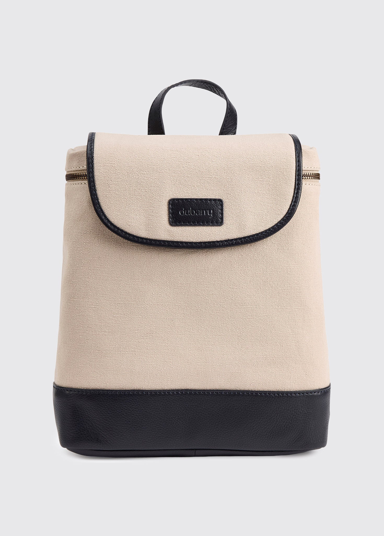 Borry Rosa Backpack Rosegreen Women’s Canvas backpack with leather trimming - Navy