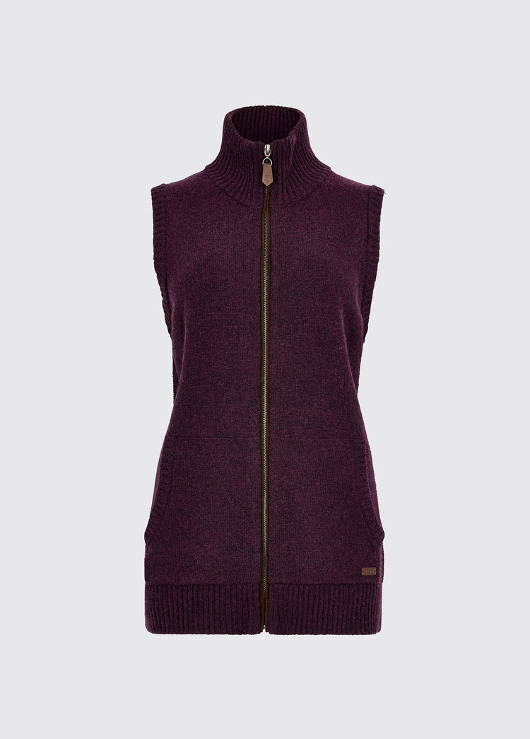 Sheedy Knit Bodywarmer - Damson