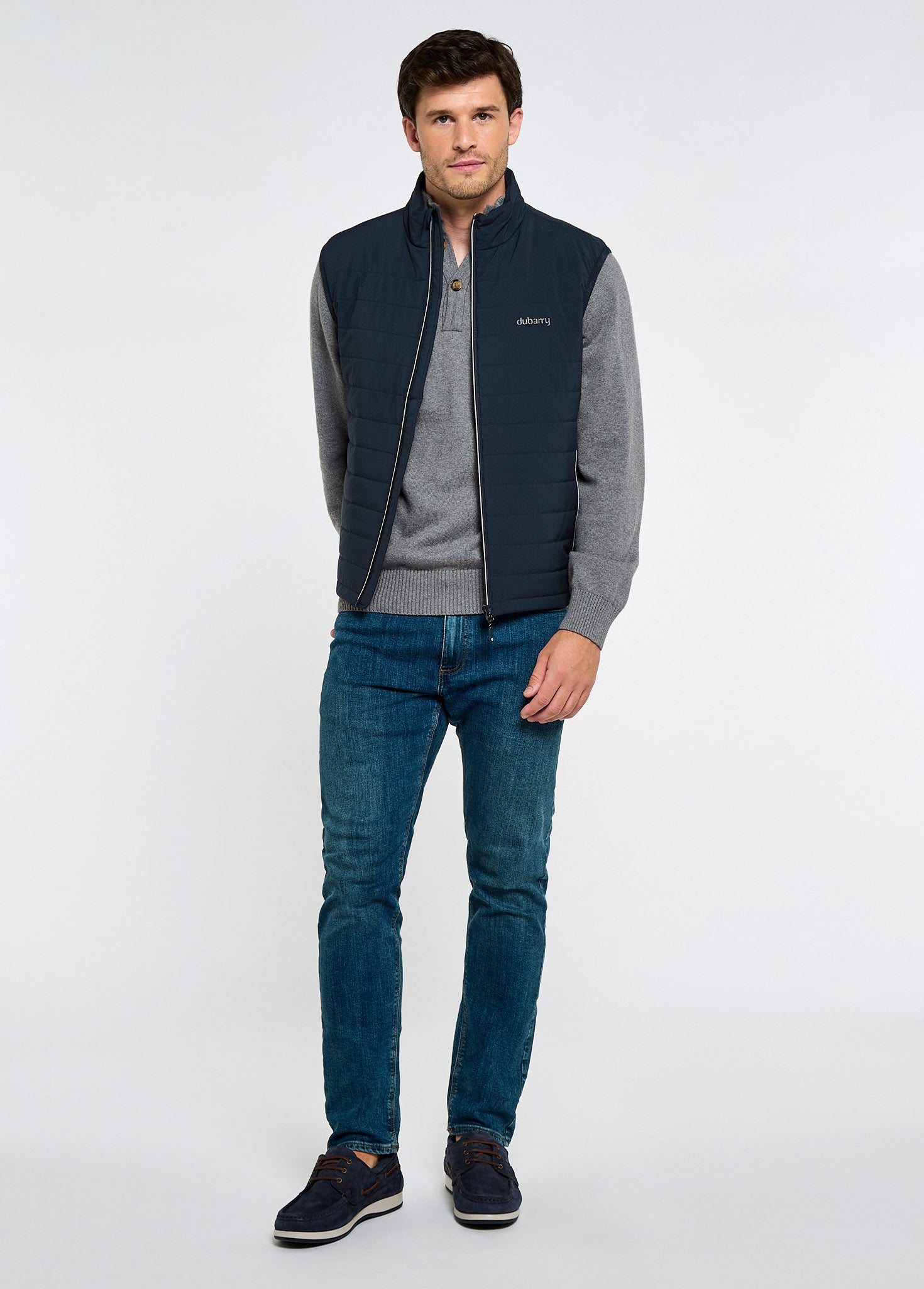 Solent Lightweight men's hybrid gilet - Navy