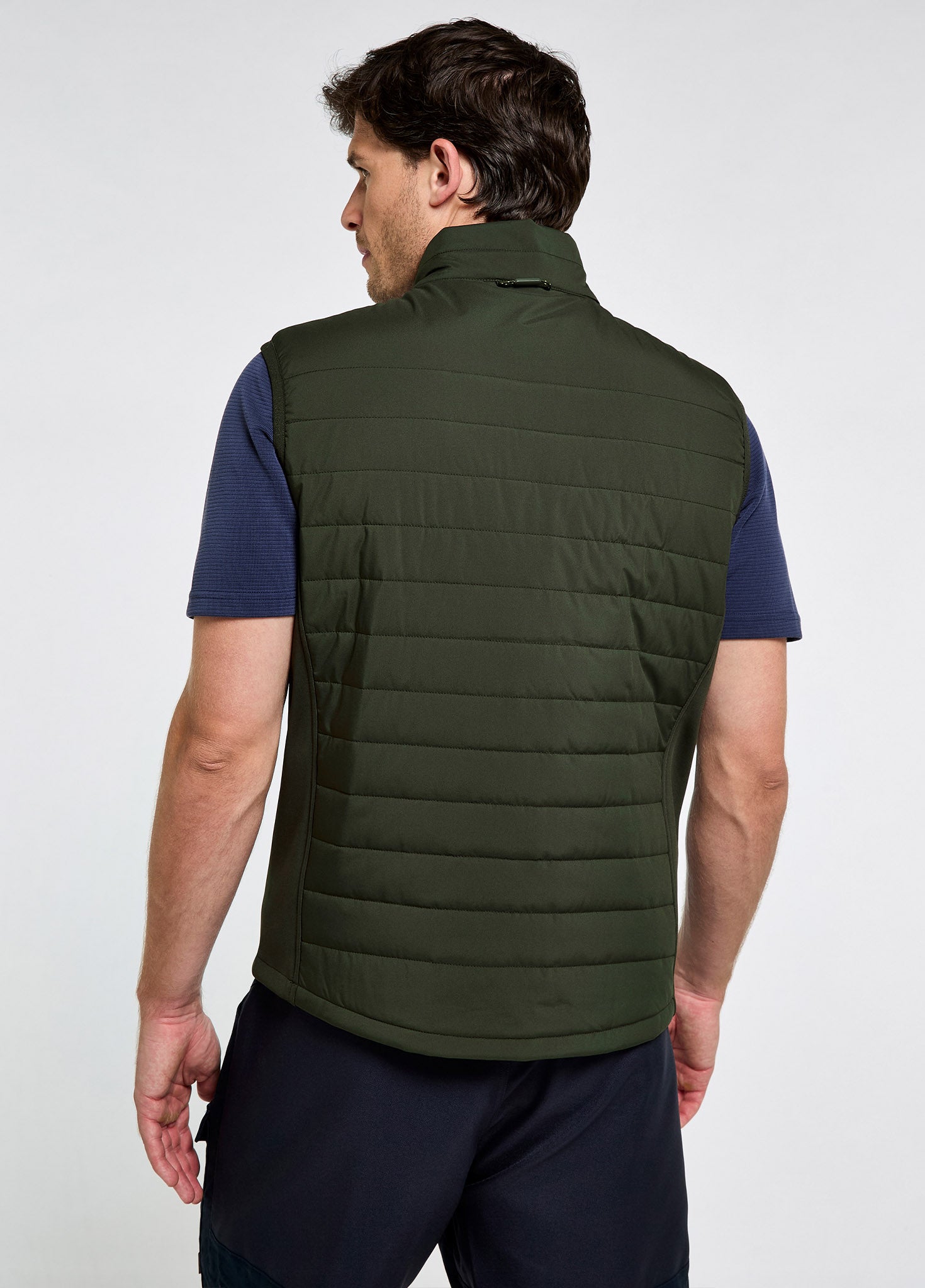 Solent Lightweight men's hybrid gilet - Olive