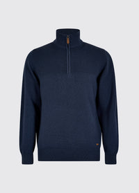 Spillane Men's Zip Neck Knit - Navy