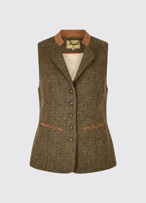 Spindle Tweed Waistcoat - Heath