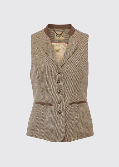 Spindle Tweed Waistcoat - Sable