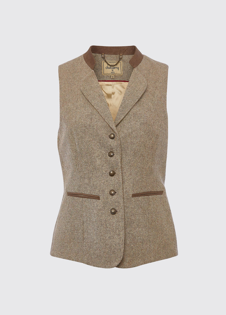 Spindle Tweed Waistcoat - Sable