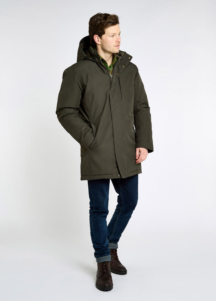 Swiftsheath Men’s waterproof, hooded down parka - Olive