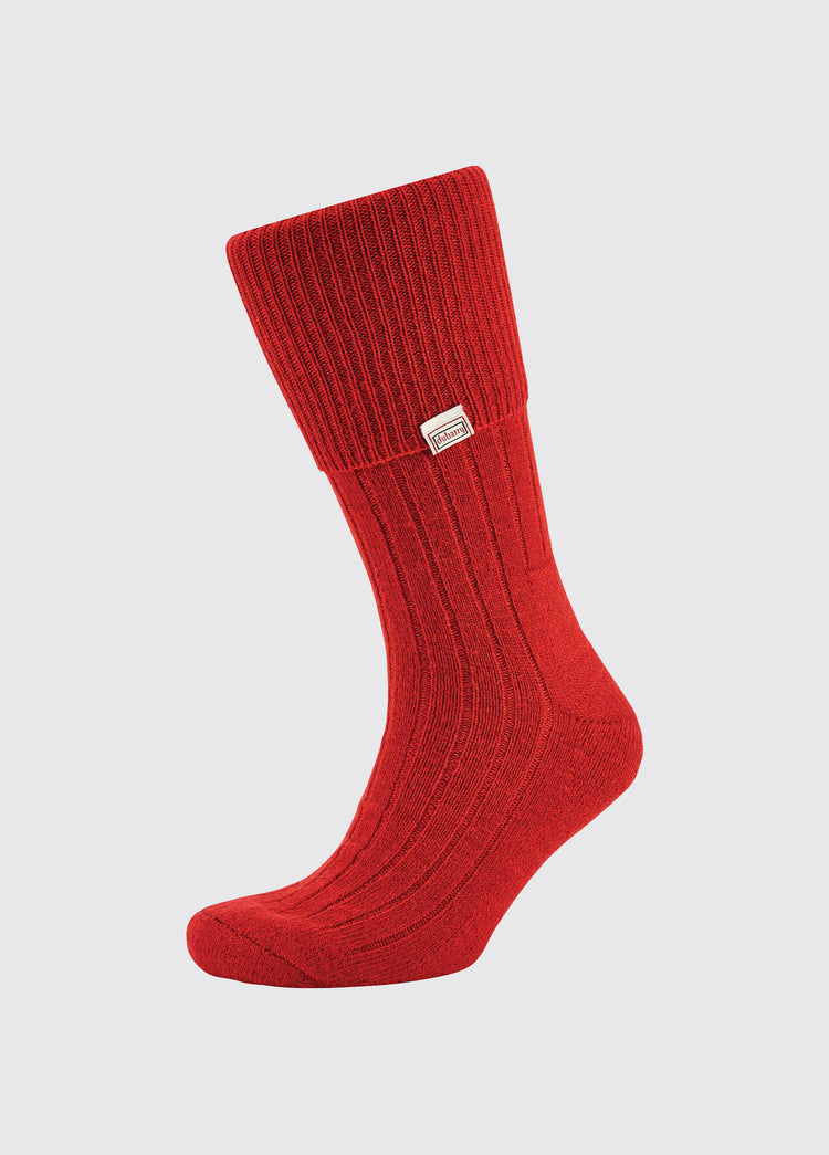 Alpaca Socks - Cardinal