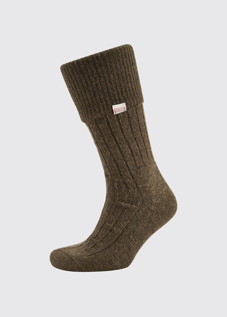 Alpaca Socks - Olive