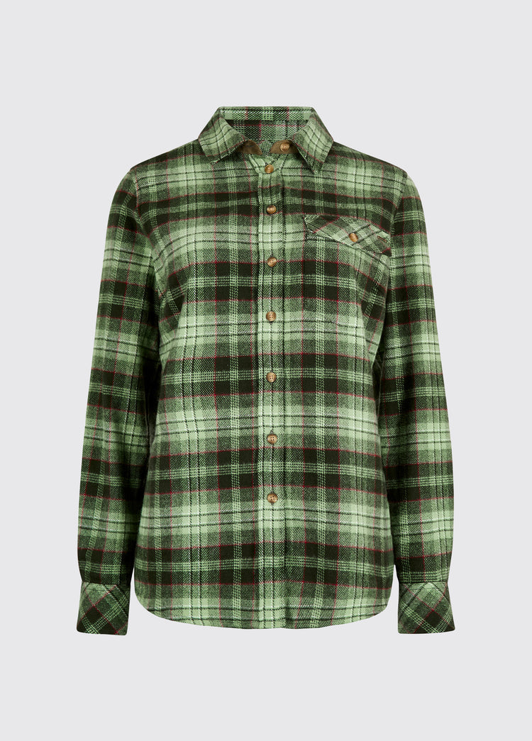 Wildprivet Women’s hunting check shirt - Olive