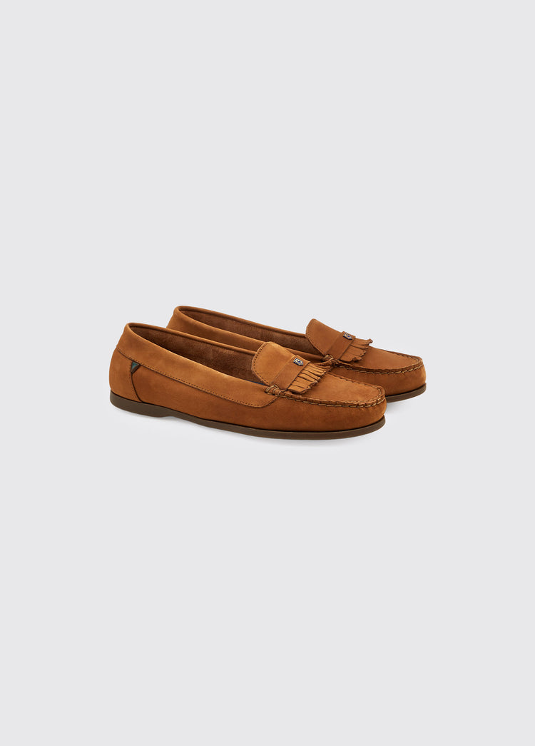 Florence Deck Shoe - Cognac