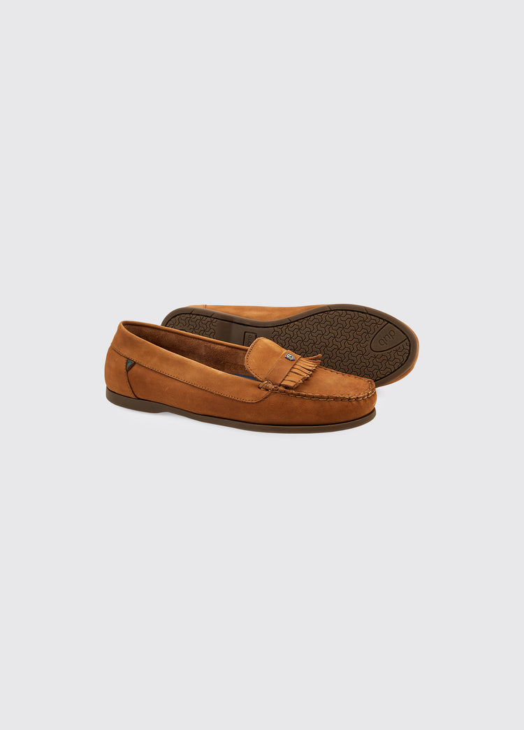 Florence Deck Shoe - Cognac
